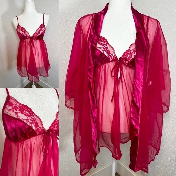 Erica Loren Other - VNTG 70s Era Babydoll Lingerie Set
